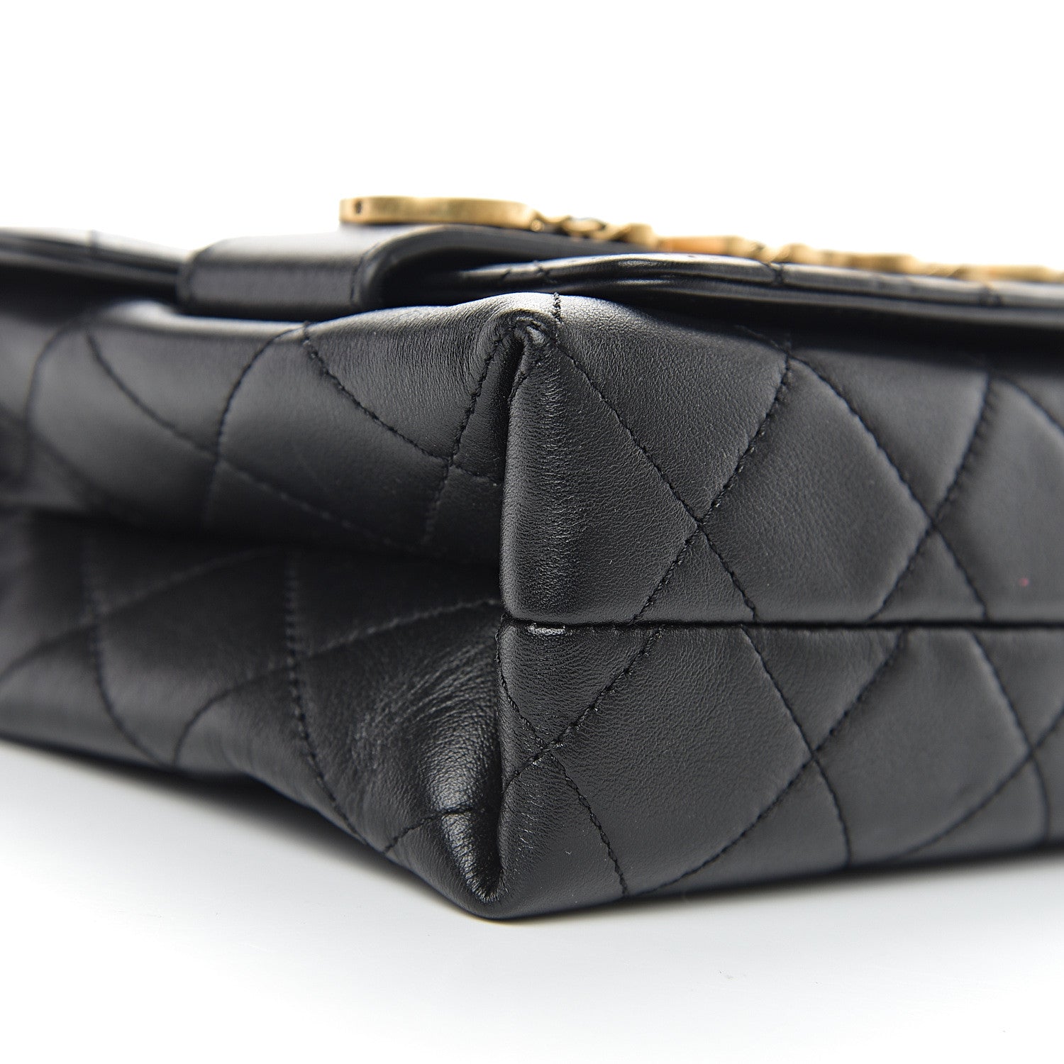 Chanel Calfskin Quilted Enchained Flap Black 7 of 9