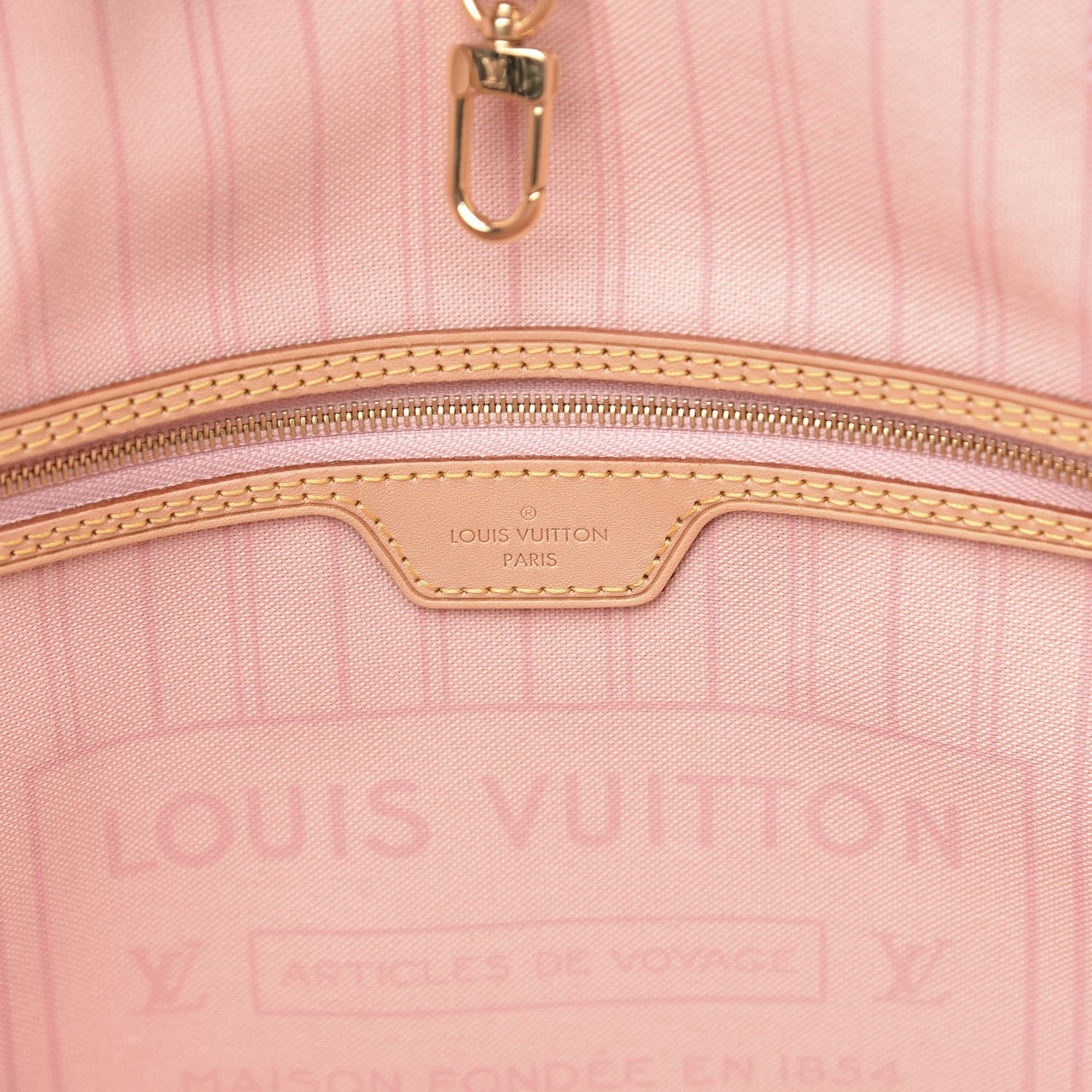Louis Vuitton Damier Azur Neo Neverfull MM Rose Ballerine 6 of 9