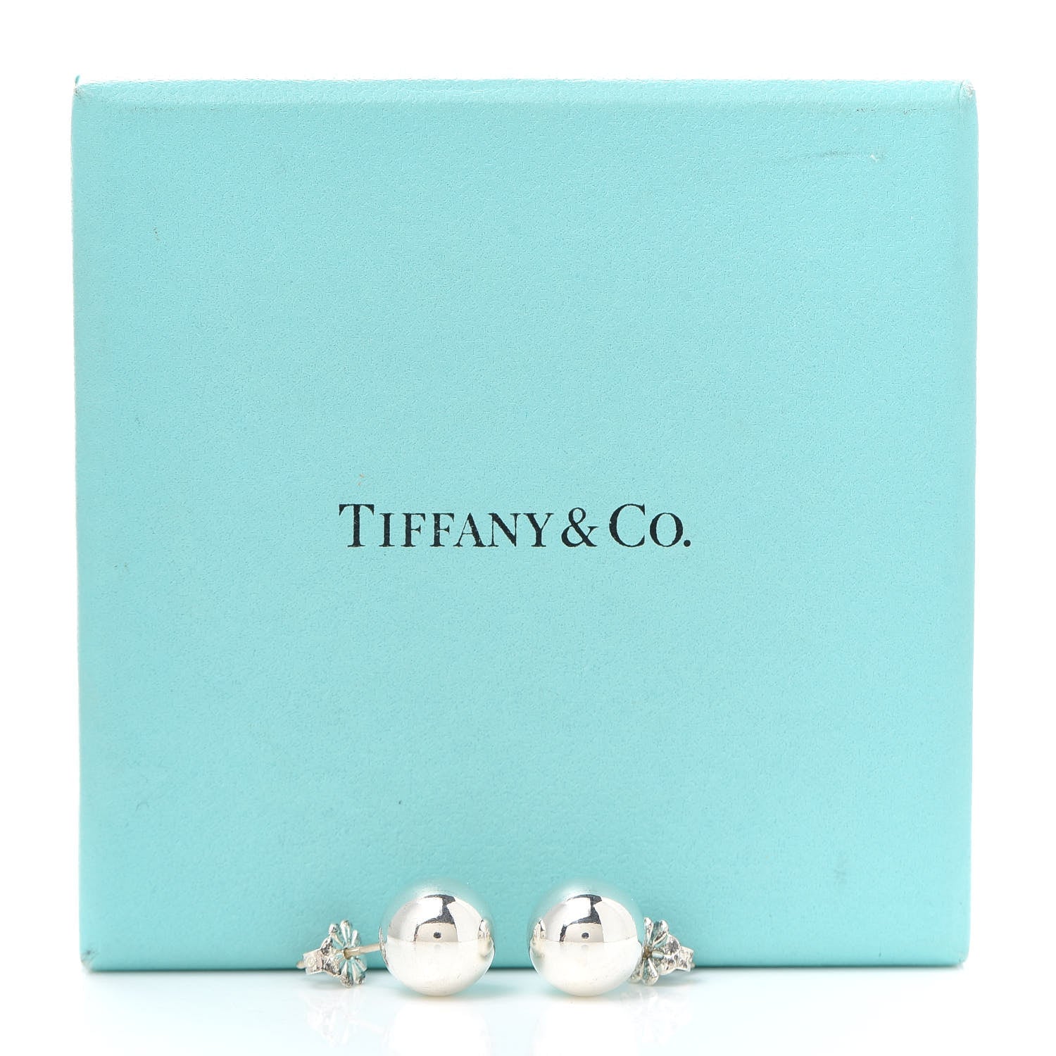Tiffany Sterling Silver 10mm HardWear Ball Earrings 5 of 5