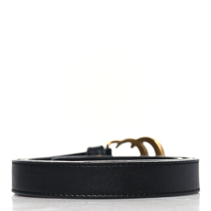Gucci Calfskin Double G 20mm Belt 85 34 Black 3 of 7