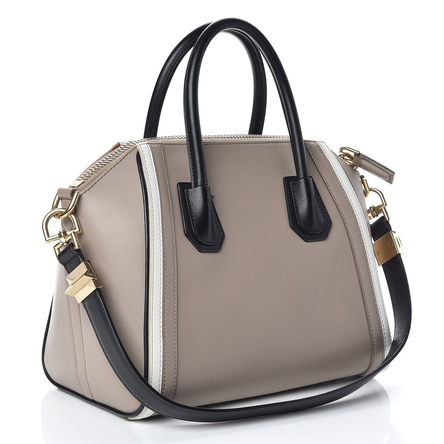 Givenchy Calfskin Small Tri-Color Antigona Beige Black White 3 of 11
