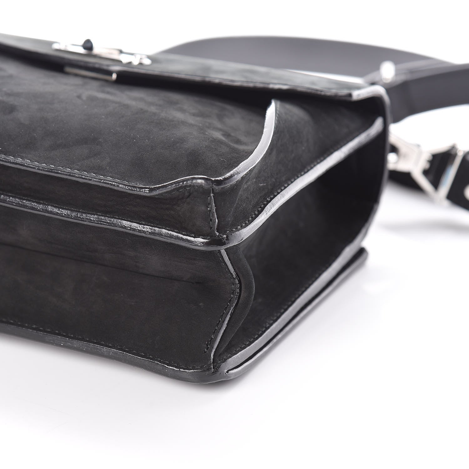 Proenza Schouler Nubuck Small Hava Top Handle Bag Black 8 of 8