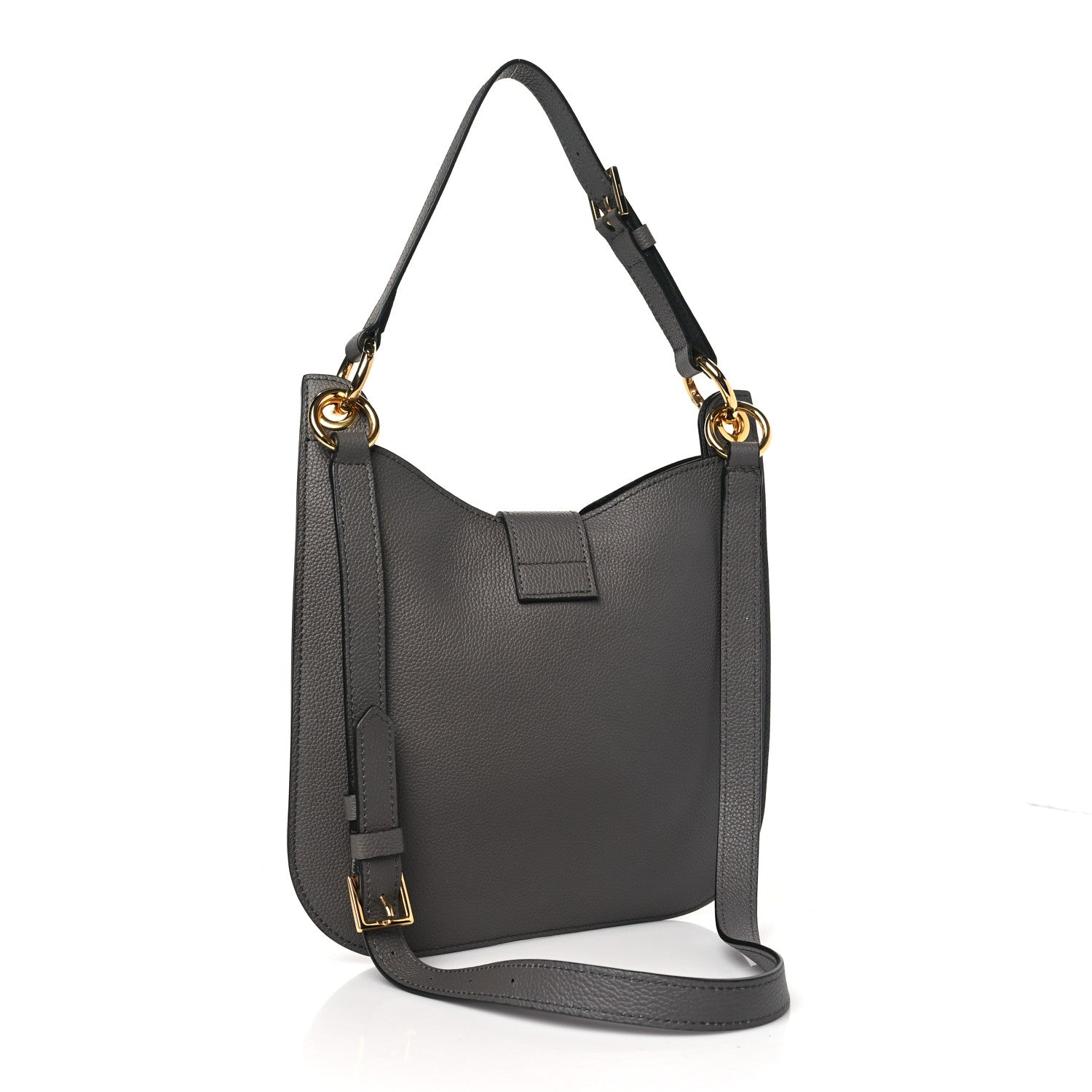 Tom Ford Grain Calfskin Small Tara Crossbody Grey 3 of 8