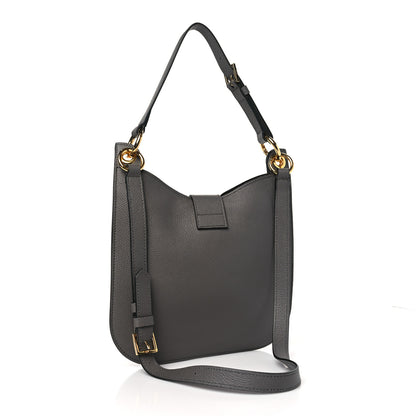 Tom Ford Grain Calfskin Small Tara Crossbody Grey 3 of 8