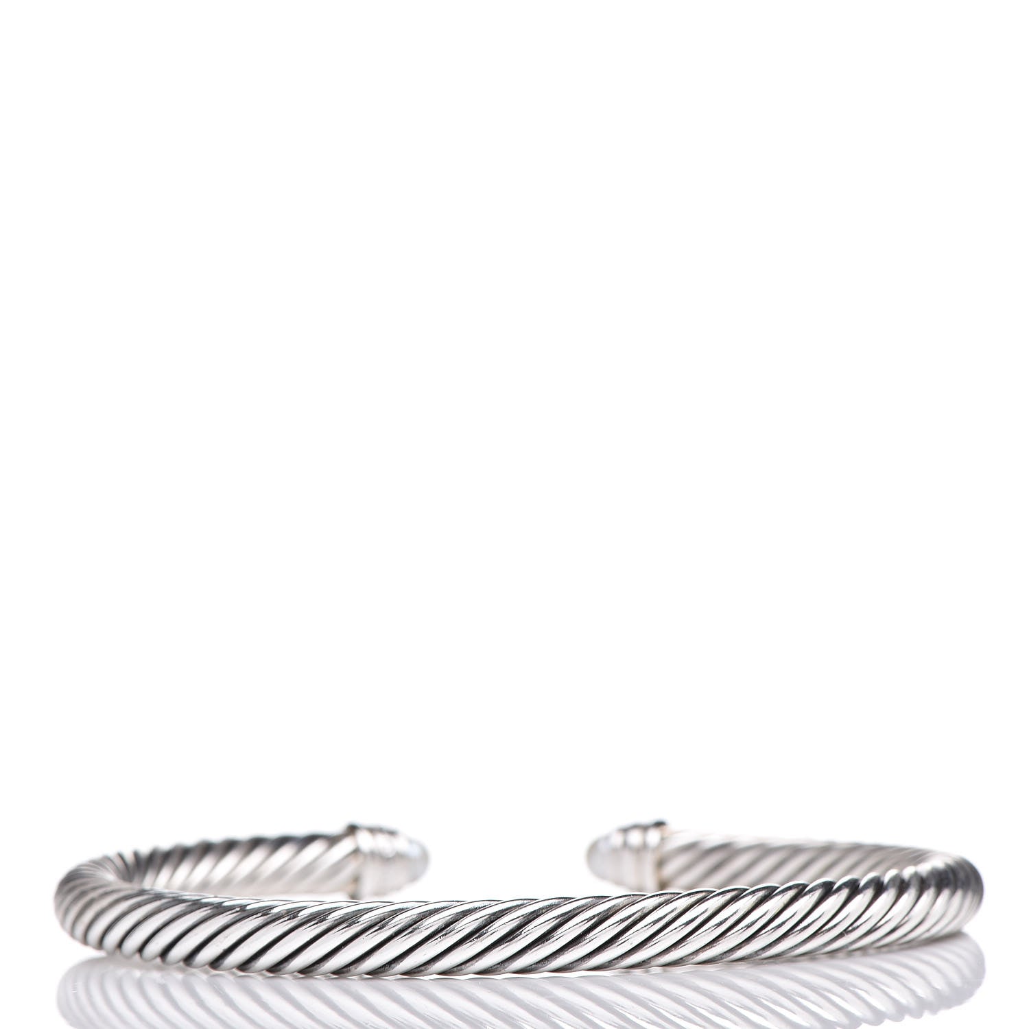 David Yurman Sterling Silver Diamond Pearl 5mm Cable Classics Bracelet 3 of 4