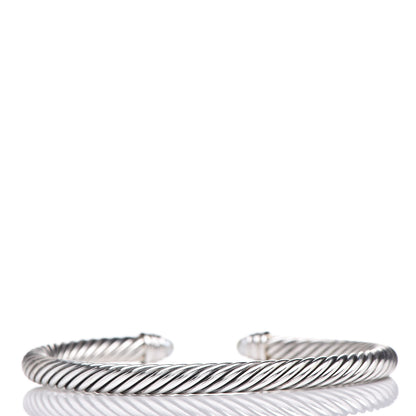 David Yurman Sterling Silver Diamond Pearl 5mm Cable Classics Bracelet 3 of 4