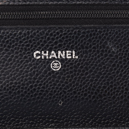 Chanel Caviar Quilted Wallet On Chain WOC Black 6 of 10
