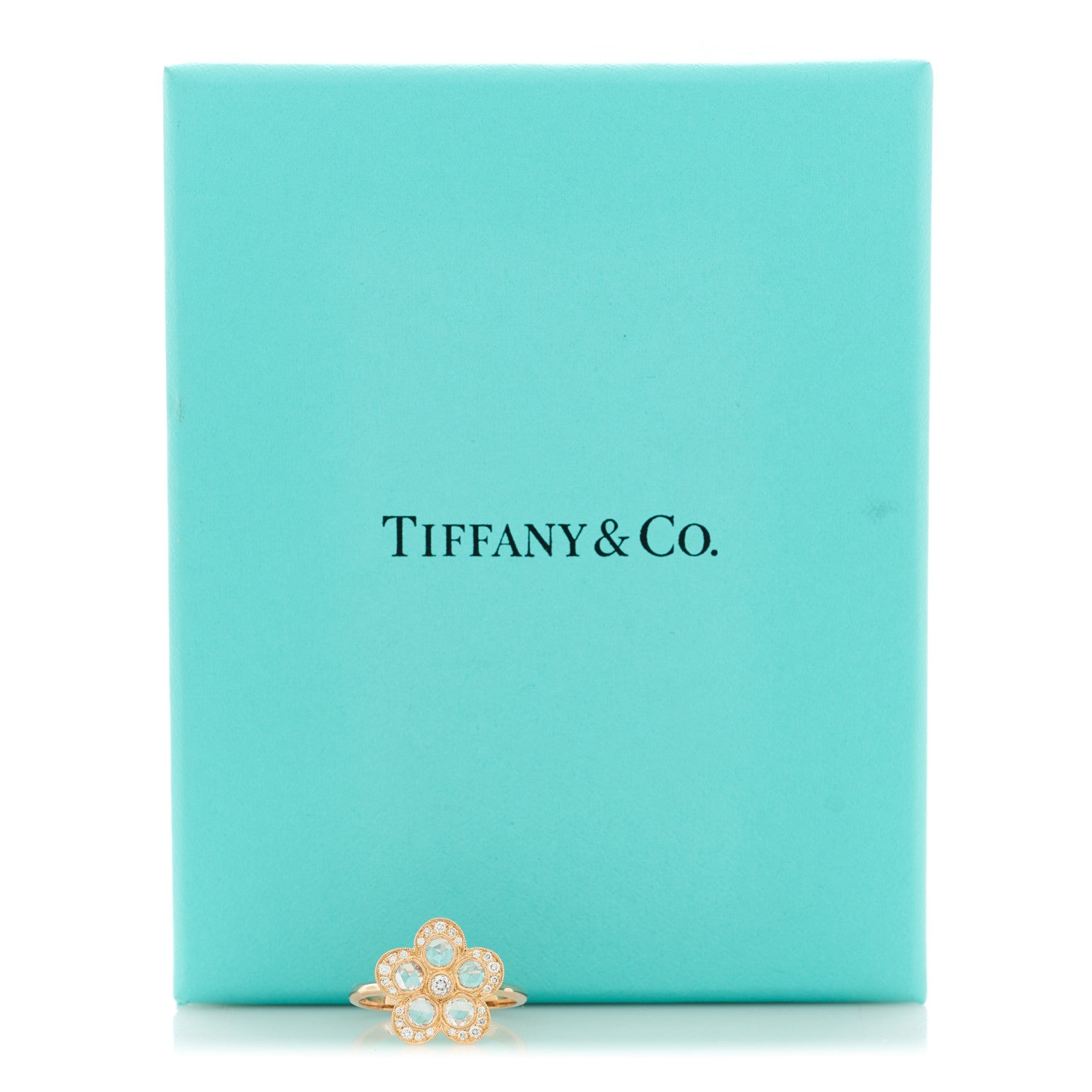 Tiffany 18K Rose Gold Diamond Garden Flower Ring 49 5 5 of 5