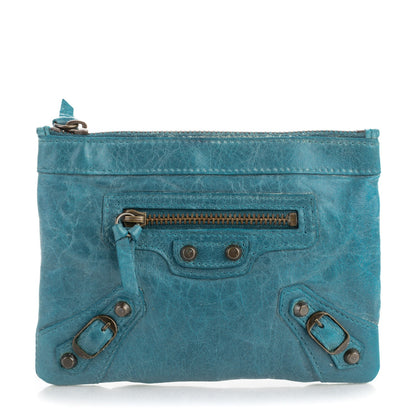 Balenciaga Chevre Classic Hardware M Porte-Monnaie Coin Purse Bleu India 1 of 7