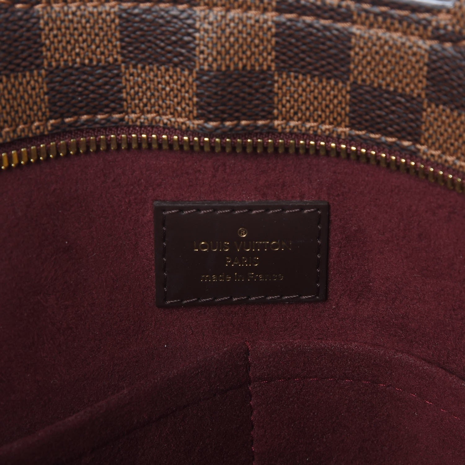 Louis Vuitton Damier Ebene Taurillon Jersey Bordeaux 6 of 7