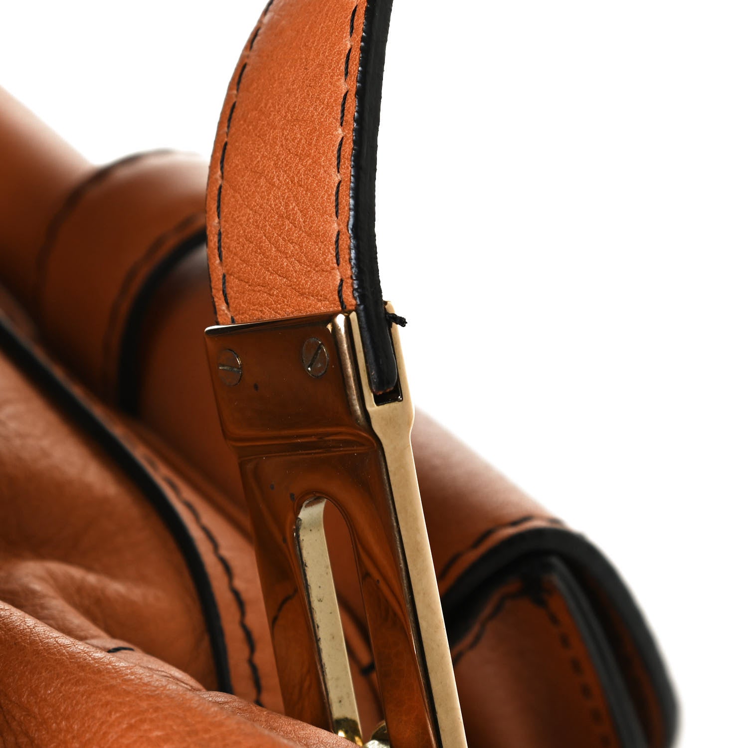 Chloe Calfskin Mary Satchel Brown 12 of 17