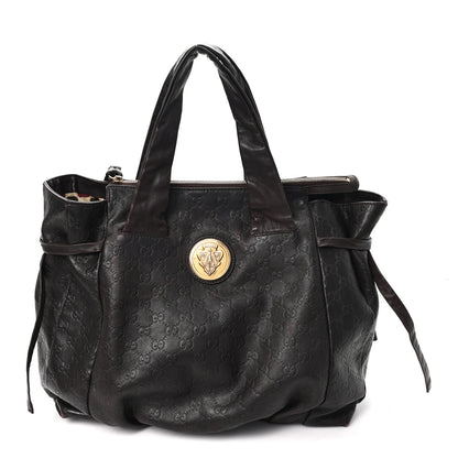 Gucci Guccissima Medium Hysteria Tote Brown 1 of 13