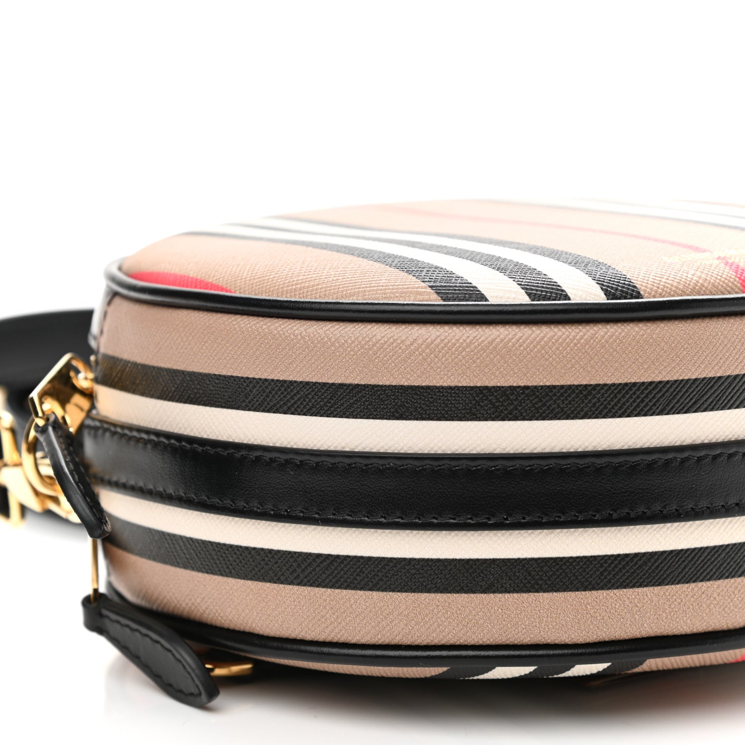 Burberry E-Canvas Calfskin Icon Stripe Louise Bag Archive Beige 9 of 11