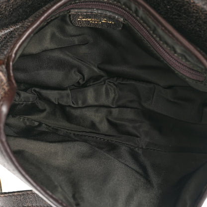 Christian Dior Distressed Calfskin Saddle Bag Brown 5 of 10