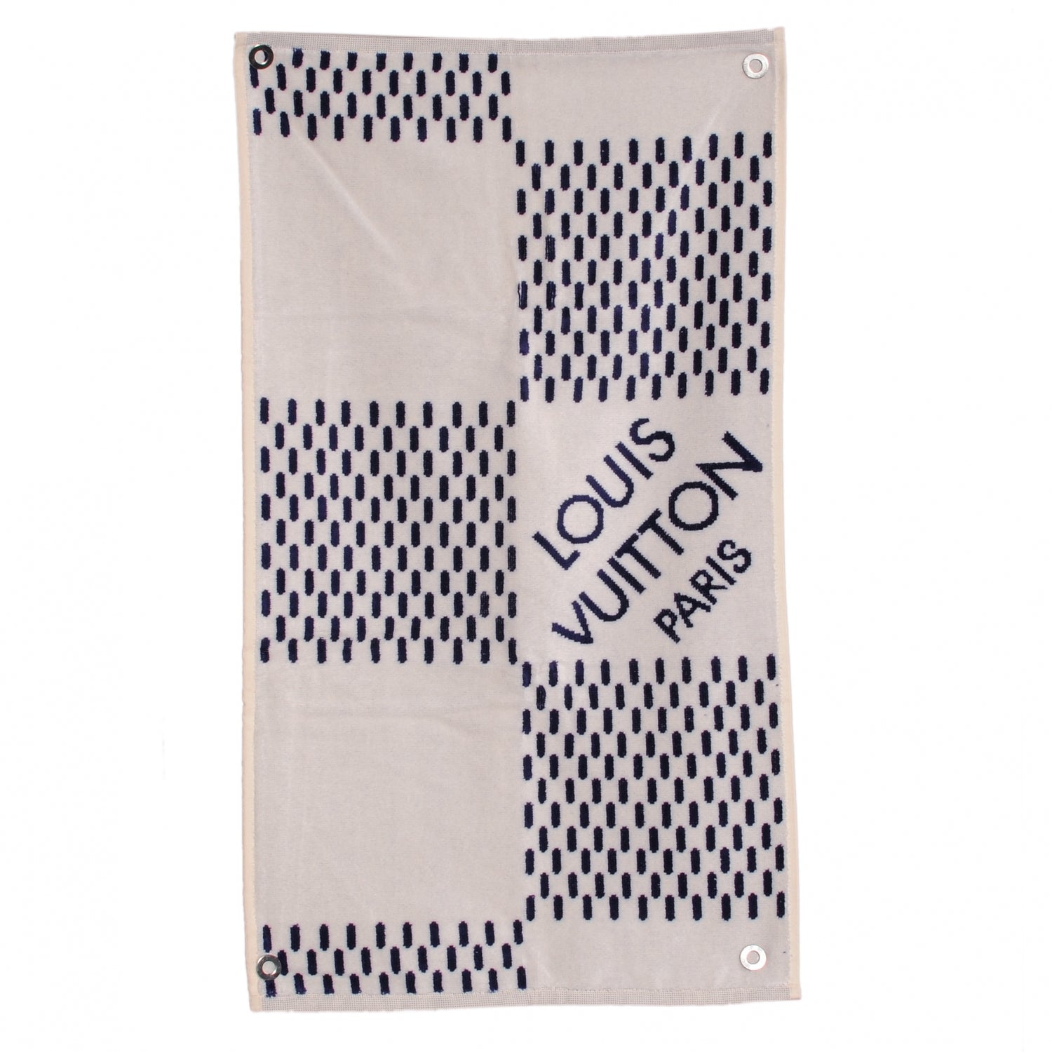 Louis Vuitton Cotton Damier Azur Towel 2 of 6