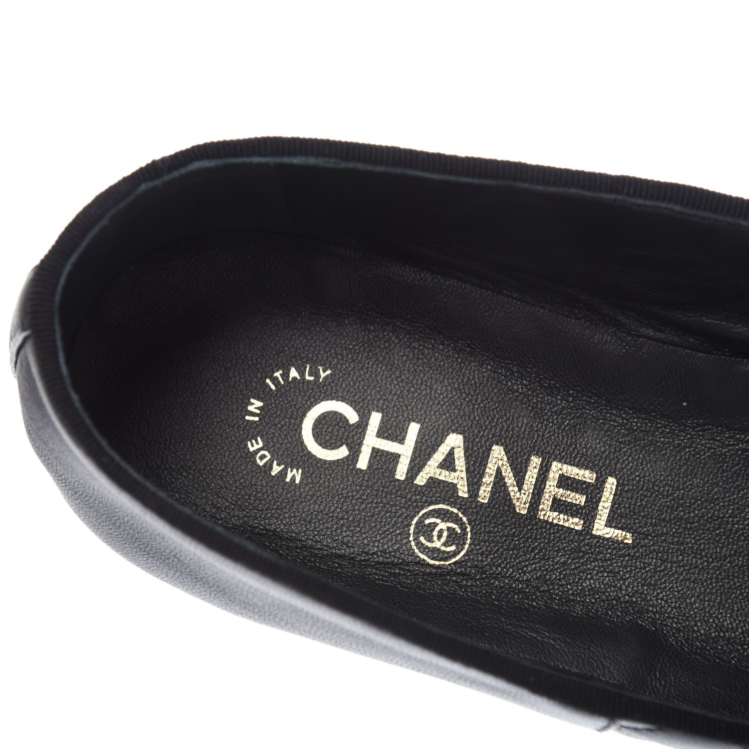Chanel Lambskin Quilted Cap Toe Slipper With Pouch 39 Black 6 of 10