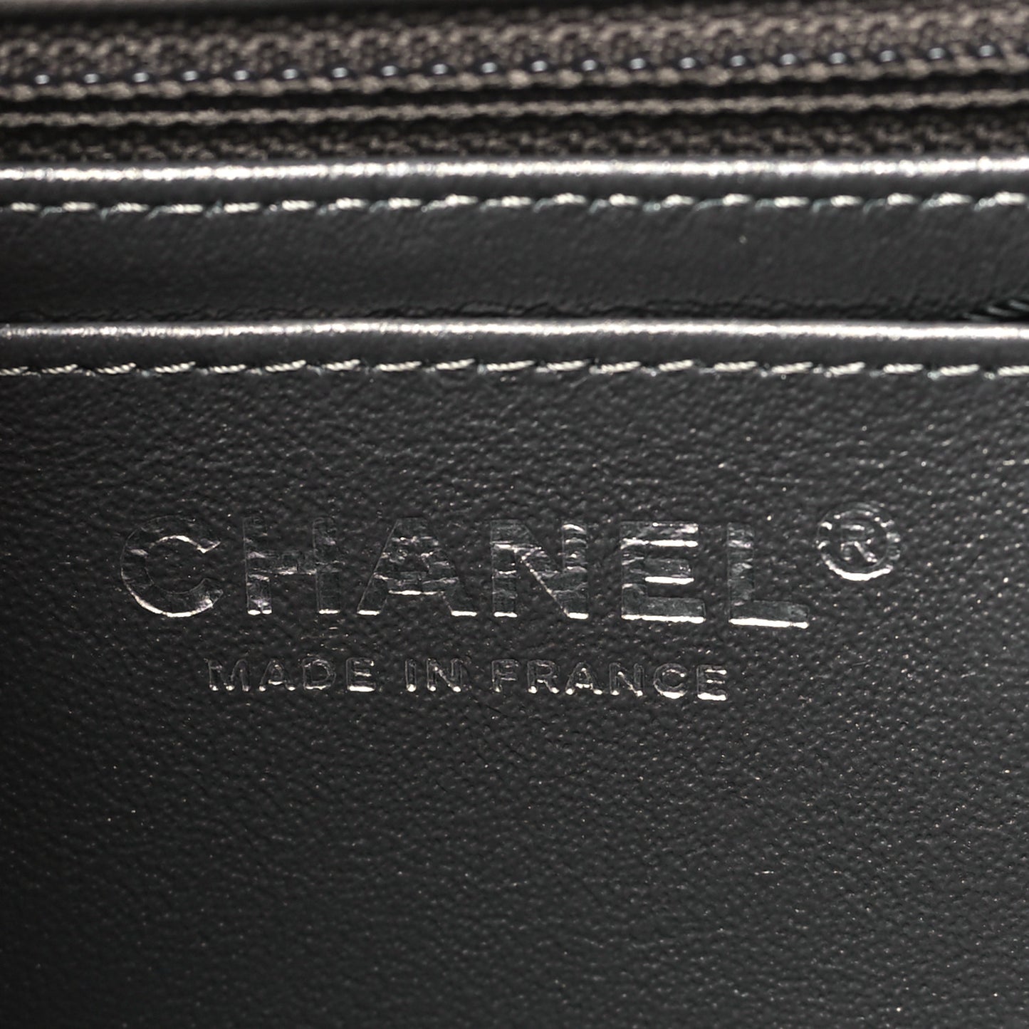 Metallic Calfskin Quilted Mini Rectangular Flap Ruthenium