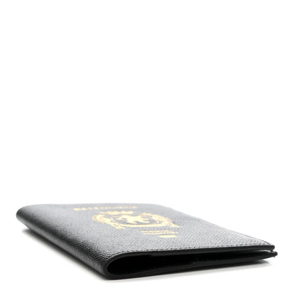 Balenciaga Textured Calfskin Passport Holder Black 4 of 8