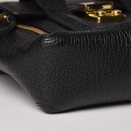 3.1 Phillip Lim 3.1 Textured Calfskin Mini Pashli Satchel Black 7 of 9