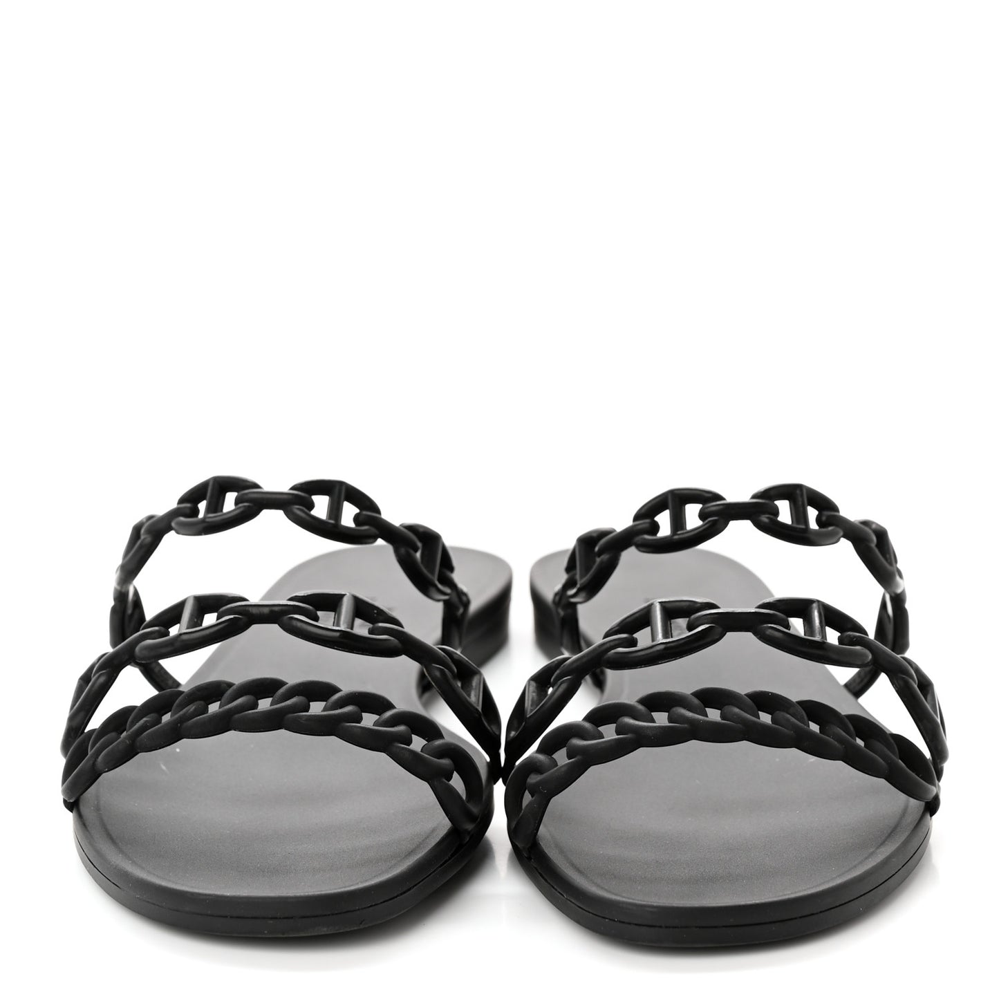 Rubber Chaine d'Ancre Rivage Sandals 36 Black