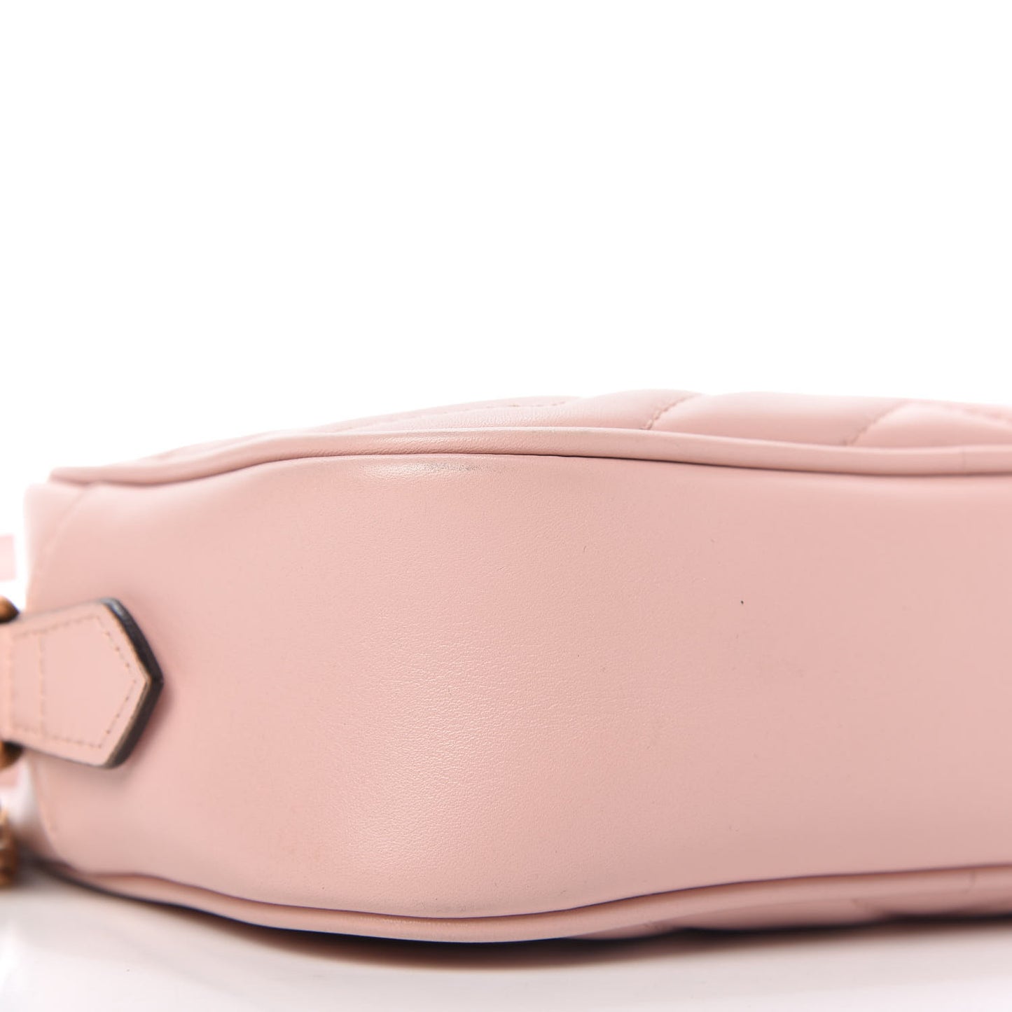 Calfskin Matelasse Mini GG Marmont Chain Shoulder Bag Perfect Pink