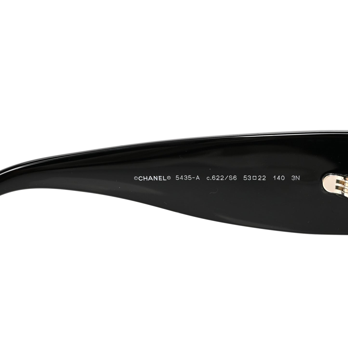 Acetate Rectangle Sunglasses 5435-A Black