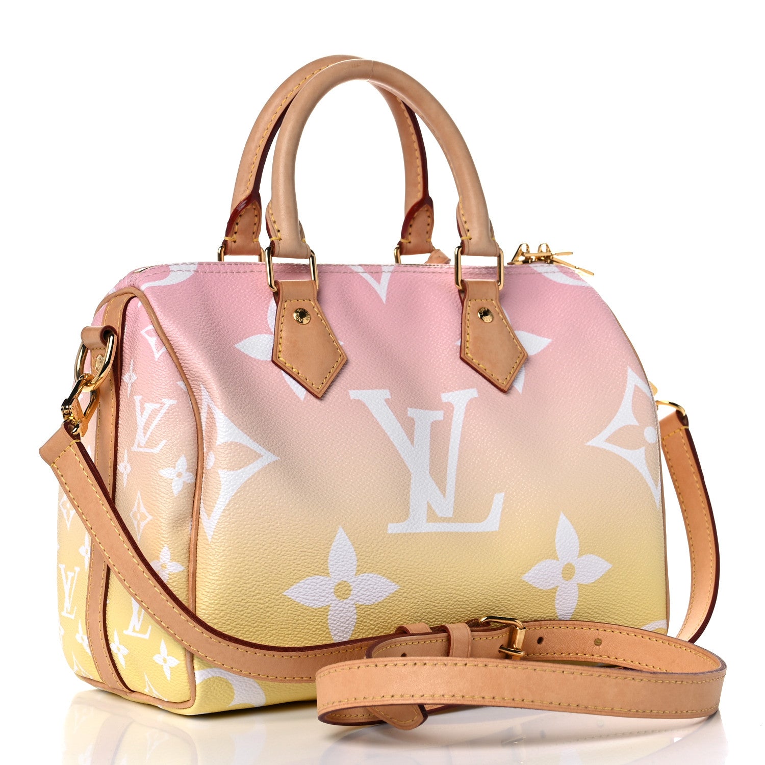 Louis Vuitton Monogram Giant By The Pool Speedy Bandouliere 25 Light Pink 3 of 22