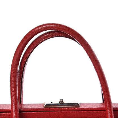 Prada Goatskin Cerniera Doctor Bag Rubino 14 of 14