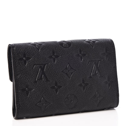 Louis Vuitton Empreinte Compact Curieuse Wallet Black 3 of 8
