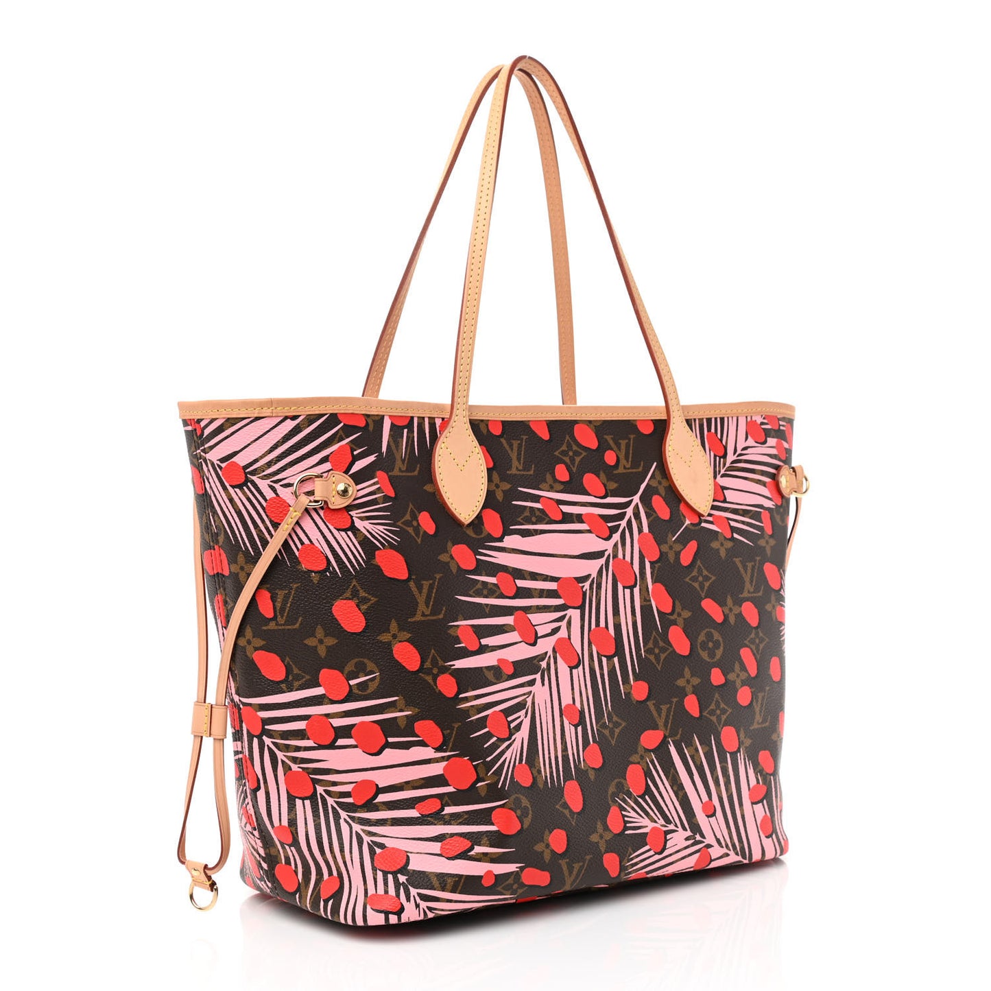 Monogram Jungle Dots Neo Neverfull MM Sugar Pink Poppy