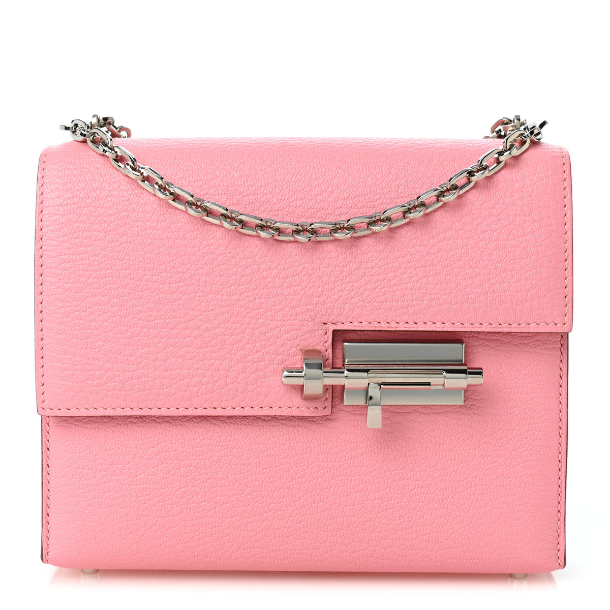 Chevre Mysore Mini Verrou Chaine Bag Rose Confetti