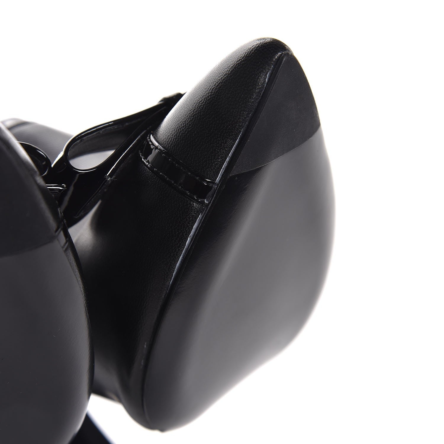 Chanel Patent Lambskin CC Bow Slingback Pumps 35.5 Black 6 of 9