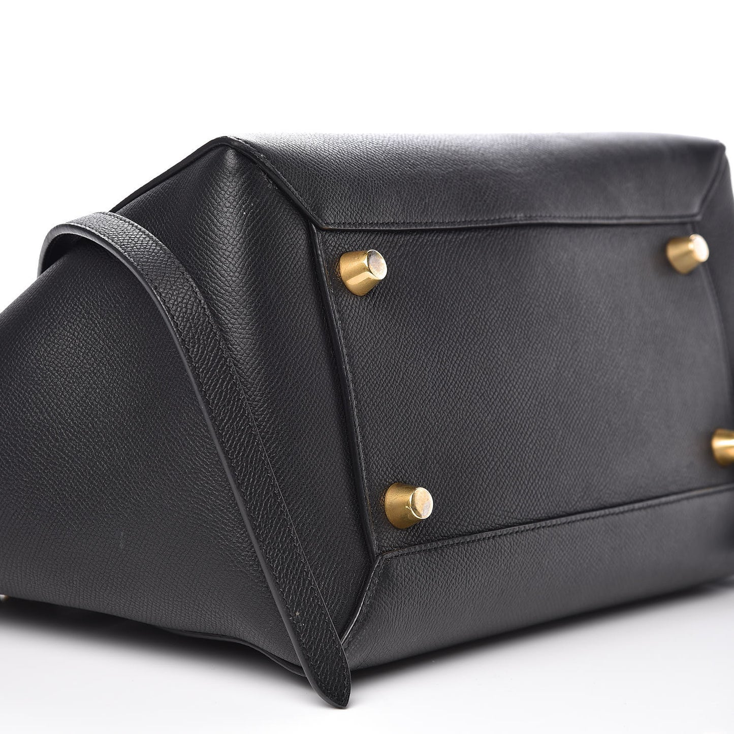 Grained Calfskin Mini Belt Bag Black