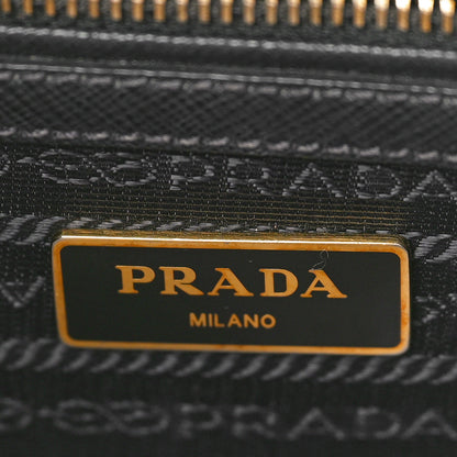 Prada Saffiano Small Galleria Double Zip Tote Black 6 of 10