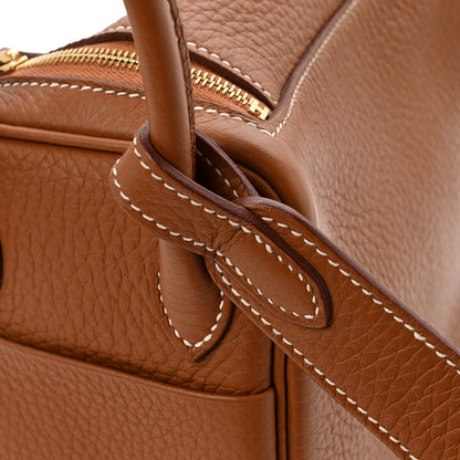Hermes Taurillon Clemence Mini Lindy 20 Gold 12 of 13