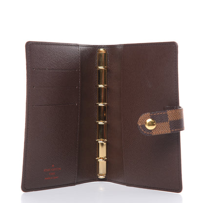 Louis Vuitton Damier Ebene Small Ring Agenda Cover 5 of 6