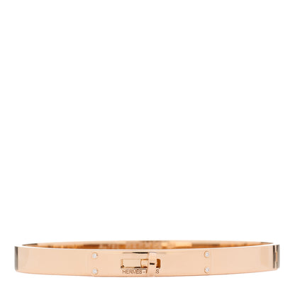 Hermes 18K Rose Gold Diamond PM Kelly Bracelet SH 1 of 4