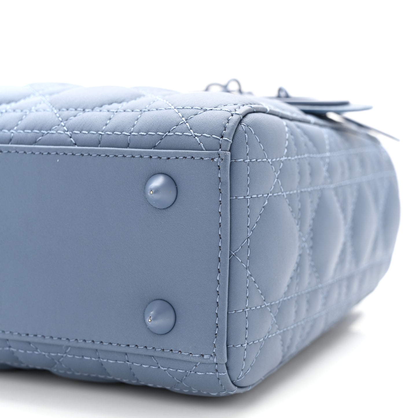 Ultra Matte Calfskin Cannage Small My ABCDior Lady Dior Dark Denim Blue