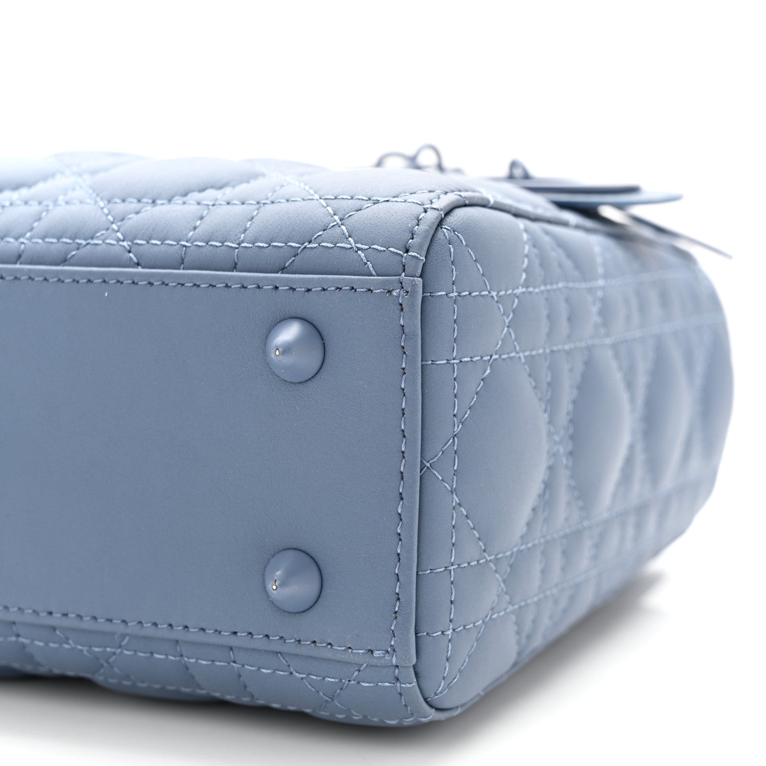 Christian Dior Ultra Matte Calfskin Cannage Small My ABCDior Lady Dior Dark Denim Blue 10 of 10