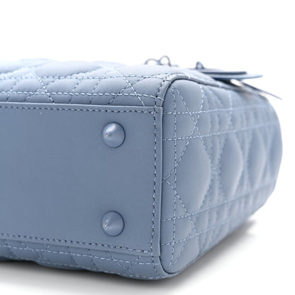 Christian Dior Ultra Matte Calfskin Cannage Small My ABCDior Lady Dior Dark Denim Blue 10 of 10
