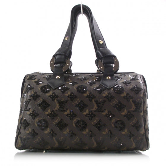 Louis Vuitton Monogram Sequins Eclipse Speedy 28 Black 1 of 8