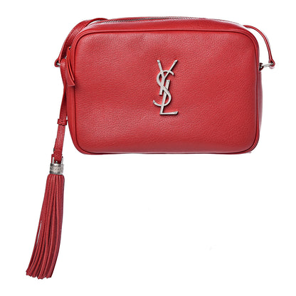 Saint Laurent Lambskin Monogram Lou Camera Bag Eros Red 1 of 10