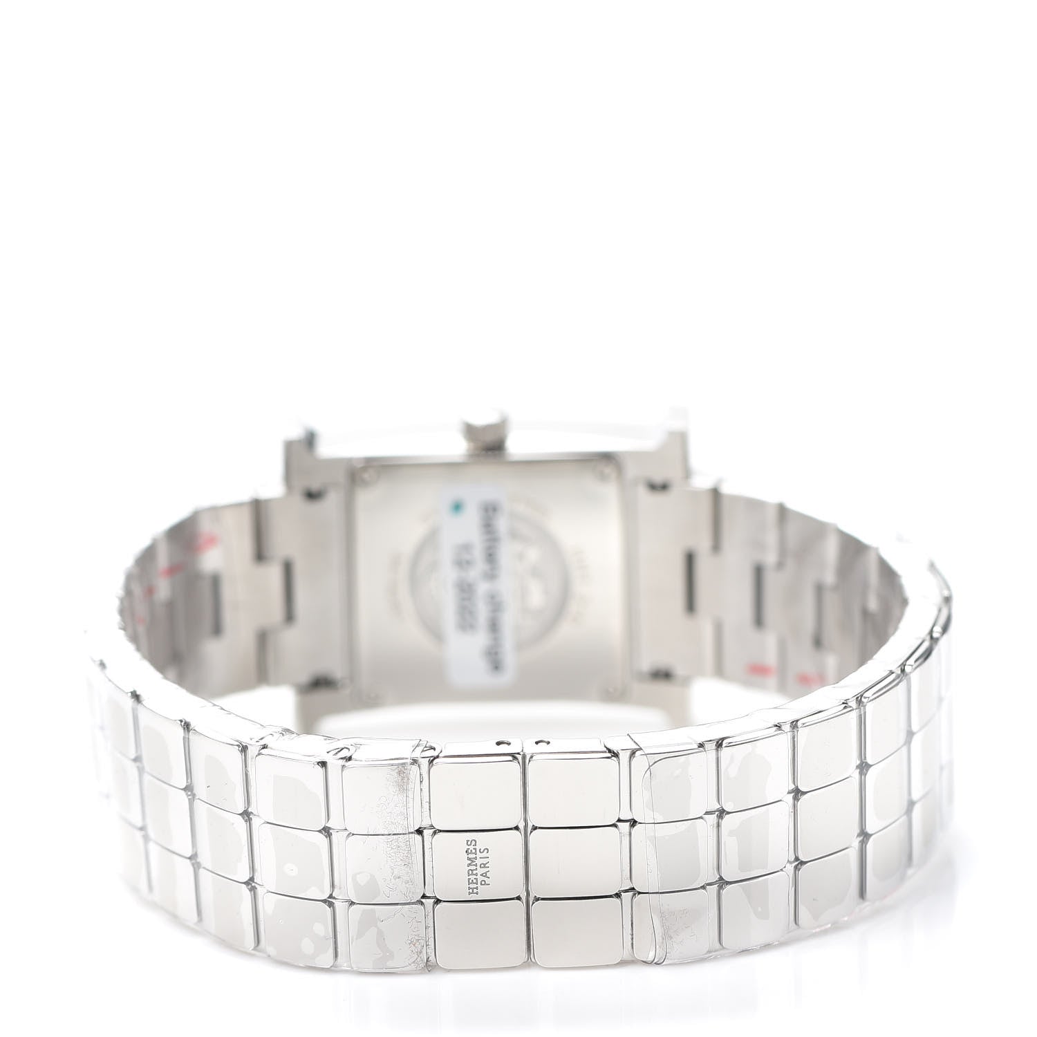 Hermes Stainless Steel Diamond Mother of Pearl 21mm Heure H Hour Quartz Watch 4 of 6