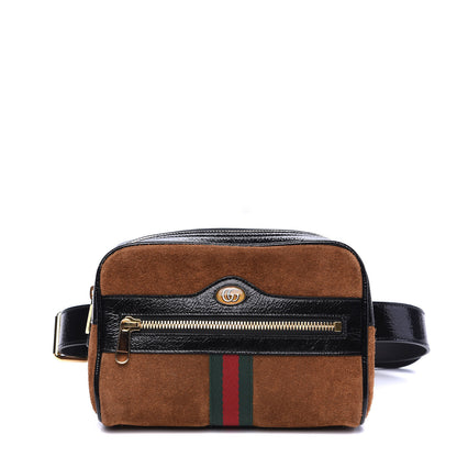 Gucci Suede Small Ophidia Belt Bag 75 30 Brown 1 of 8