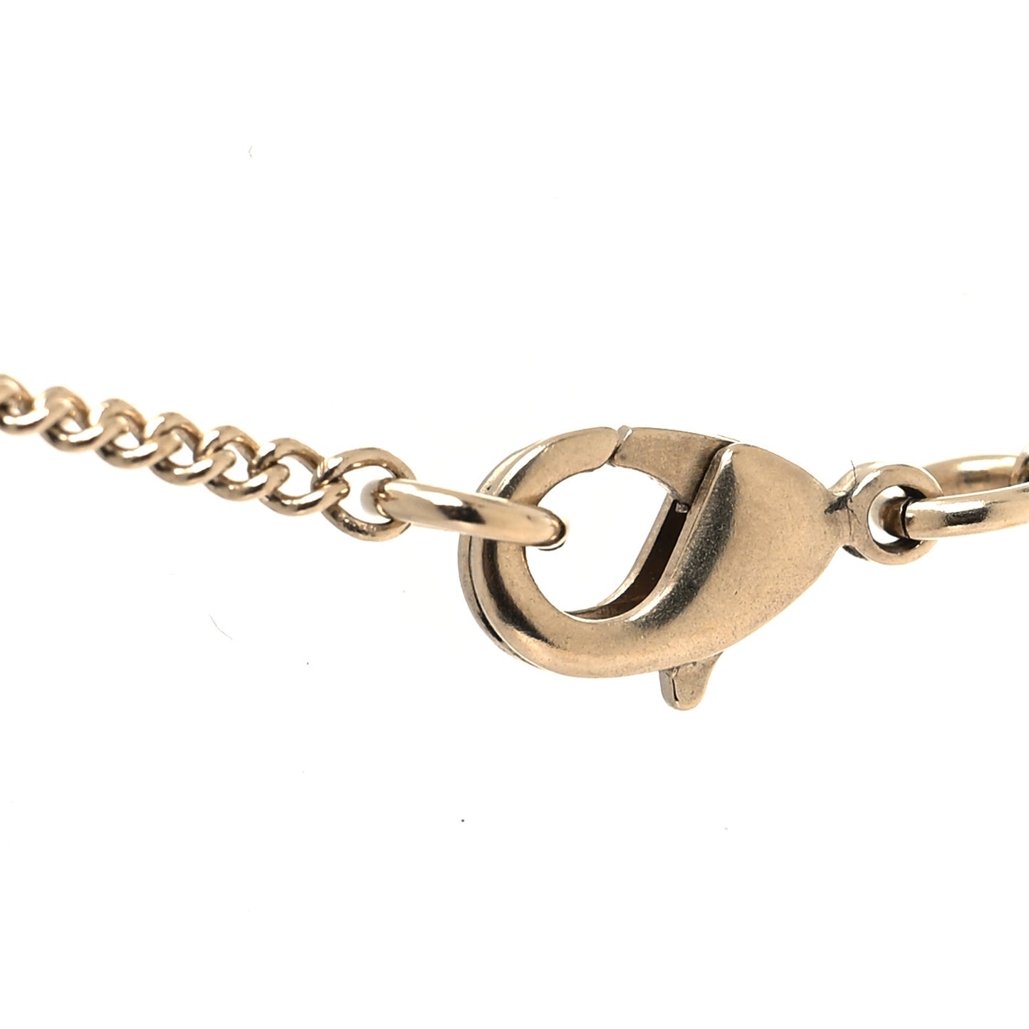 Crystal Resin CC Drop Necklace Gold Black