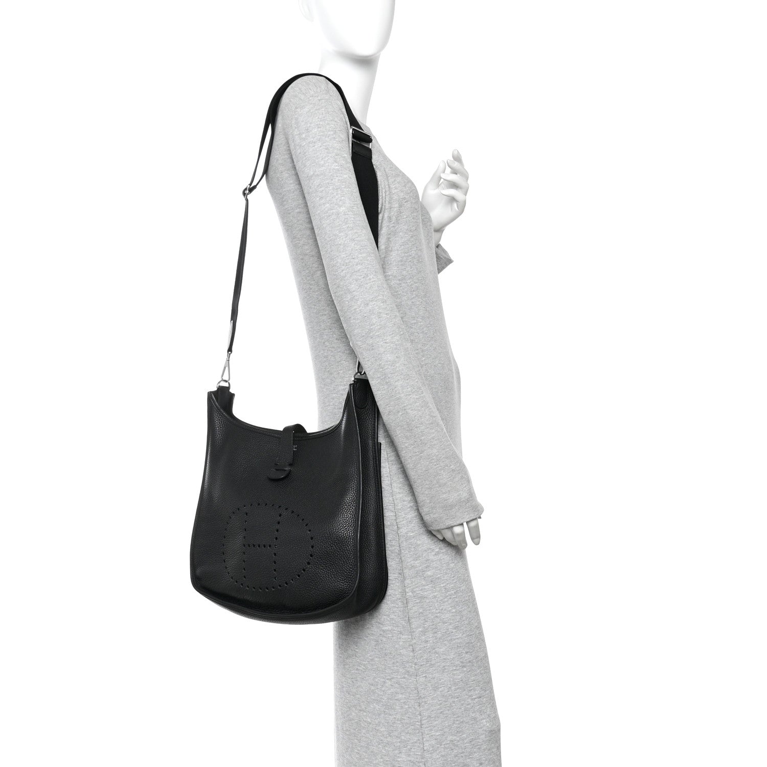 Hermes Taurillon Clemence Evelyne III GM Black 2 of 13