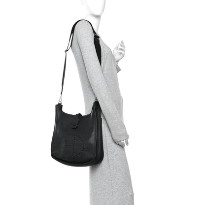 Hermes Taurillon Clemence Evelyne III GM Black 2 of 13
