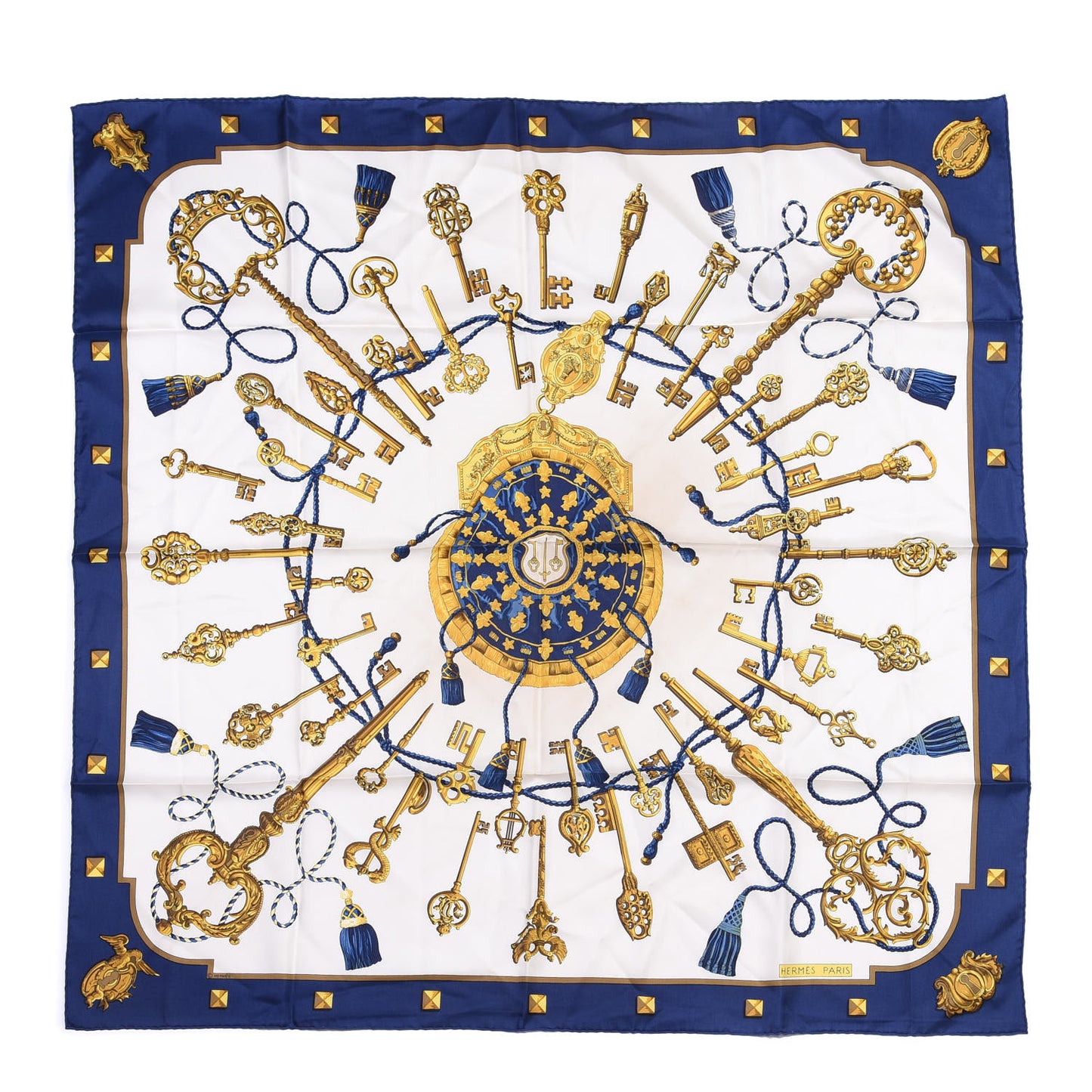 Silk Keys Les Cles Scarf 90