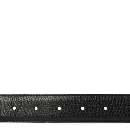 Gucci Calfskin Mens Interlocking G Belt 85 34 Black 3 of 4
