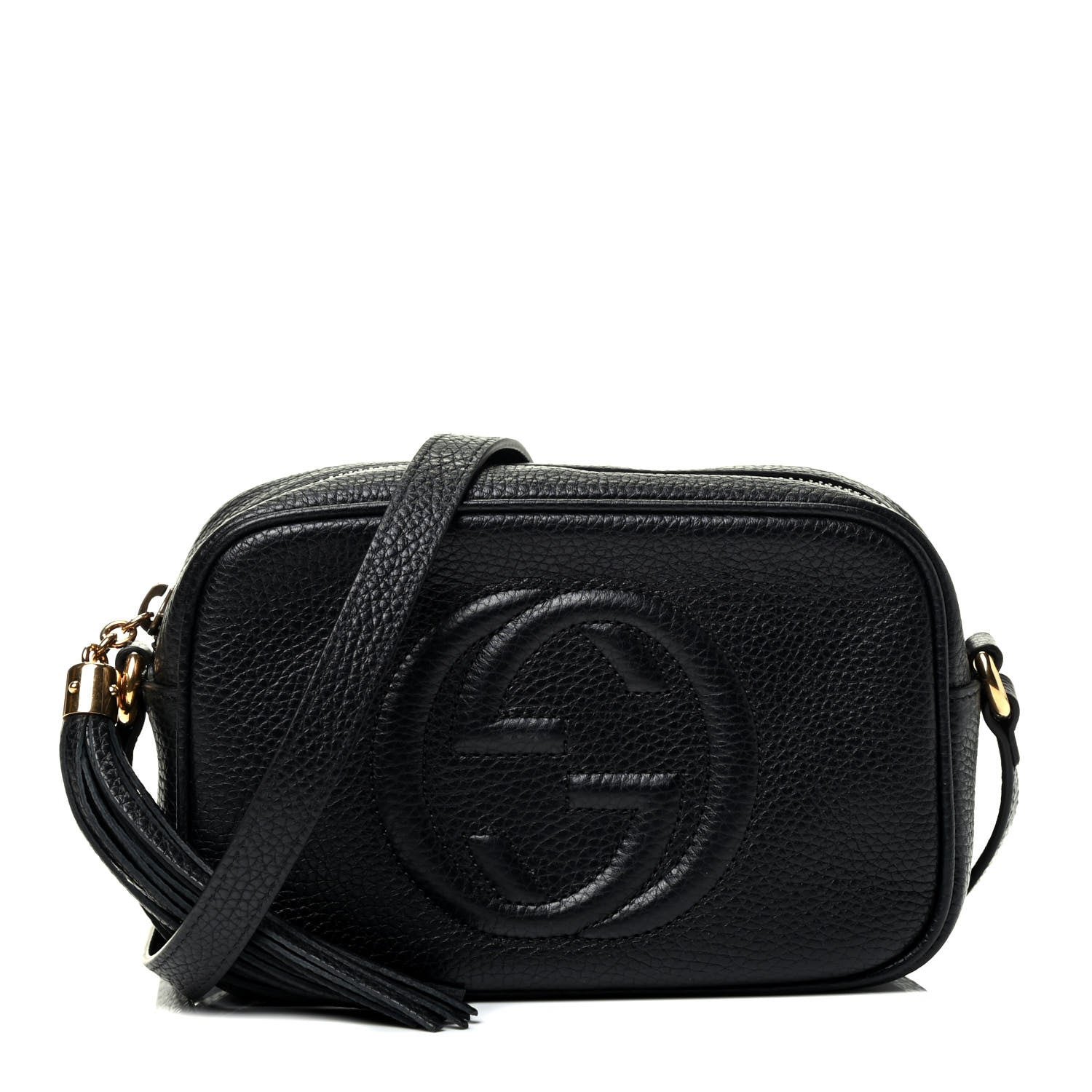 Gucci Pebbled Calfskin Mini Soho Disco Bag Black 1 of 4